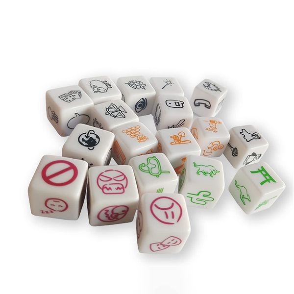 Happy Story 18 Cubes Bundle Sets Roll Cubes - A Happy Trip and Challenge of Words and Stories, 4 Models dice 108 Images Unlimited Stories Combination Story Dice Game Set Imaginative Play for Kids