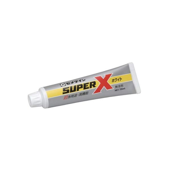 Cemedine AX-039 Super X Multipurpose Adhesive, White 4.3 fl oz (135 ml)