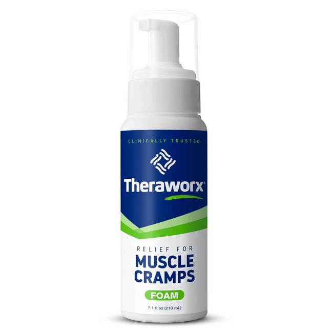 Theraworx Relief Foam for Leg Cramps Foot Cramps & Muscle Soreness 7.1oz (210ml)