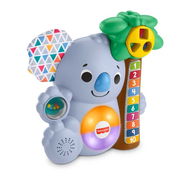 Fisher-Price Linkimals Counting Koala - UK English Edition, animal-themed musical learning toy for baby and toddler ages 9 months and older