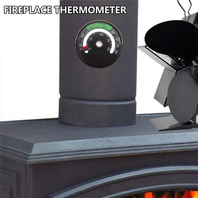 Magnetic Fireplace Stove Thermometer Temperature Monitor Oven Thermometer  Temperature Gauge
