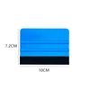 Ewrap Plastic Felt Edge Squeegee,10x7cm, Vinyl Applicator Wallpaper Smoother Window Tint Squeegee, 1Pcs, Blue