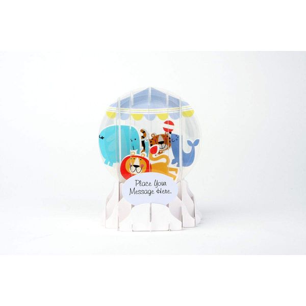 3D Snow Globe - BABY MOBILE - All Occasion Card