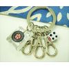 Clear Mini Mah Jongg Ring 3 Row Key Holder [i-pin]