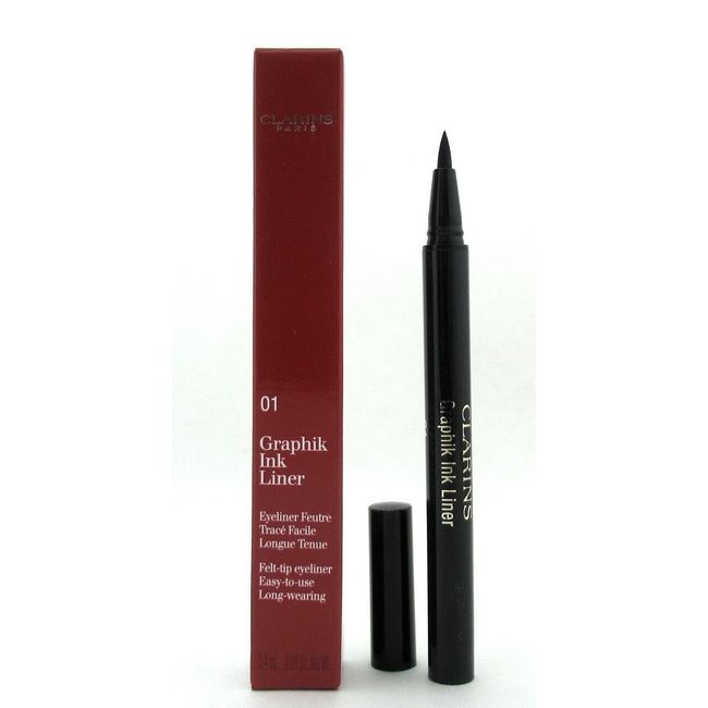 Clarins Graphik Ink Liner Liquid Eyeliner Pen 01 Intense Black - FULL SIZE/BOXED