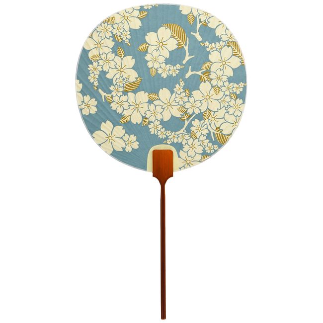 Shiomi Fan 2513 Fan Southern Wind (Light Blue) 8.7 x 15.7 inches (22 x 40 cm)