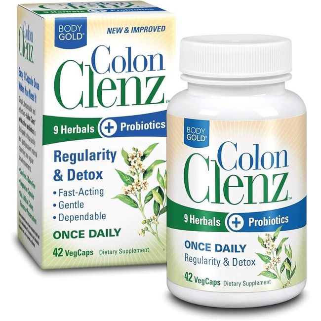 BodyGold Colon Clenz 42 Colon Cleansing Capsules