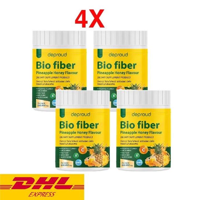 4x Deproud Bio Fiber Pineapple Honey Powder Drink Dietary Healthy Skin 250g