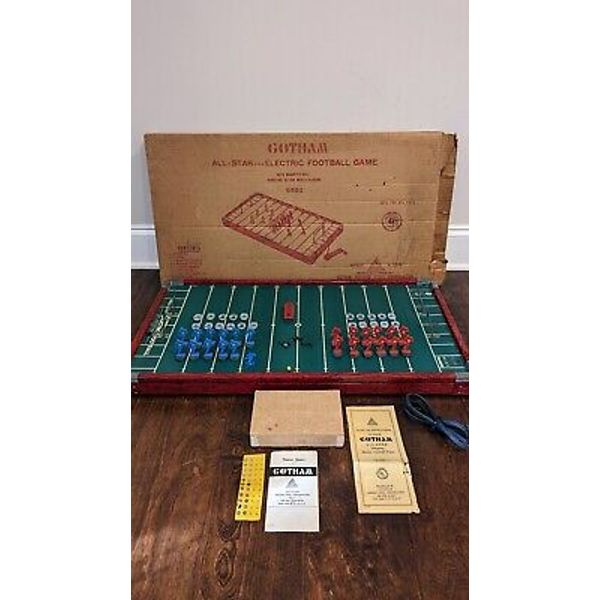 Gotham G-880 Electric Football Game Box Vintage Toy Sport Table Top Vibrating