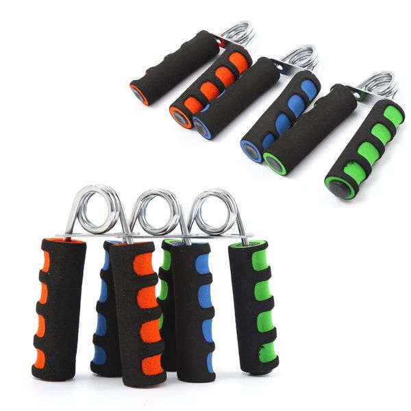 Soft-grip hand gripper finger forearm muscle police fire rehabilitation musical instrument easy to carry, color random