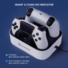 GameSir PS5 Controller Charging Station, Dual Charging Station Compatible with PS5 DualSense and DualSense Edge Wireless Controller, LED Indicator, Replacement Fast Charging Stand for PS5 Controller