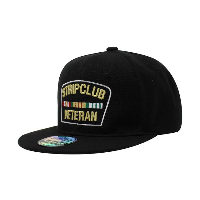 CHOK.LIDS Strip Club Veteran Flat Visor Ball Cap Baseball Cap Snapback  Closure PS101