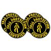 Fall Protection Certified Hard Hat Sticker/Decal/Safety Laborer Construction