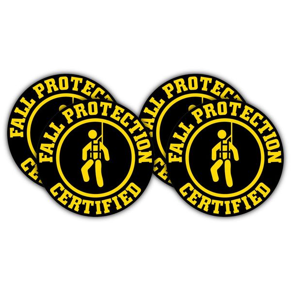 Fall Protection Certified Hard Hat Sticker/Decal/Safety Laborer Construction