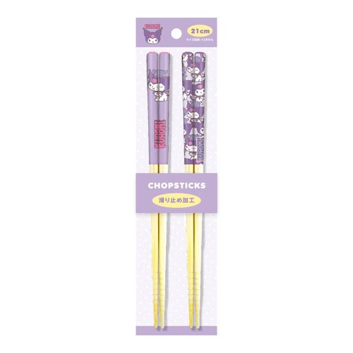 Tees Factory Sanrio SR-5535611KU Pair of Bamboo Chopsticks 8.3 inches (21 cm) Kuroi H21cm