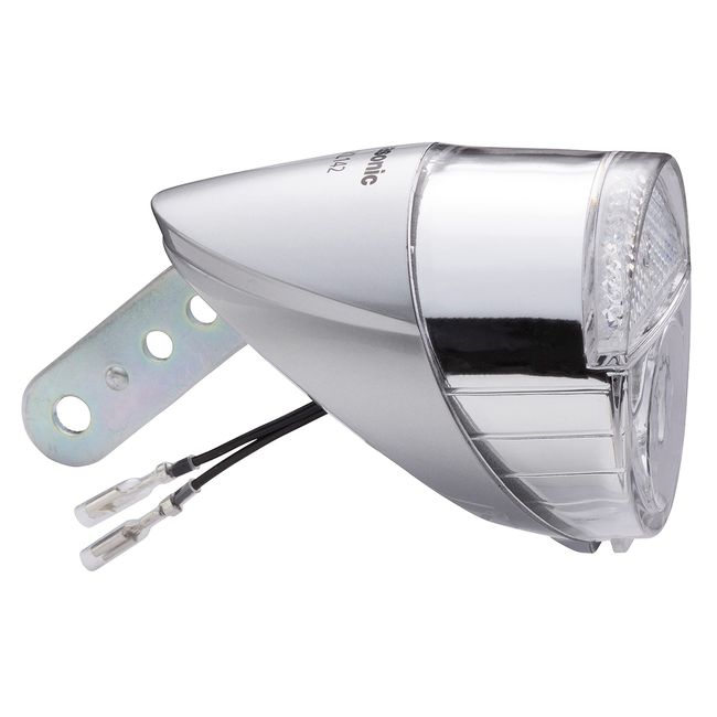 Panasonic NSKL142-S LED Hub Dynamo Dedicated Light, Compatible with 1-Wire and 2-Wire Hub Dynamo, Dual-Use Model, Silver