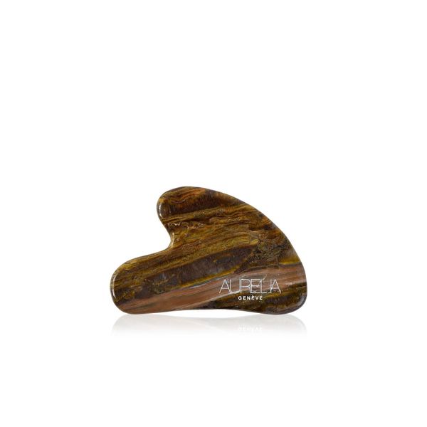 The Tiger Eye Gua Sha - Kalp Şekilli Gua Sha Taşı – Kaplangözü