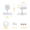 CLOUDY BAY LED Flush Mount Ceiling Spot Light,CRI90+ 9W 3000K 4000K 5000K Selectable Dimmable,Adjustable Tilt Angle Ceiling Track Light Head,White
