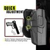 Level 2 OWB Paddle Gun Holster w Quick Release Button For 1911 with 5" Barrel