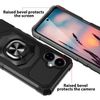 Eaglecell - for Boost Mobile Celero5G 2024, Celero 5G (3rd Version) - Shockproof Protective Phone Case w/Ring Stand - RS7 Black