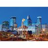 CafePress Minneapolis Scroll Holiday Ornament 4" x 2.75"