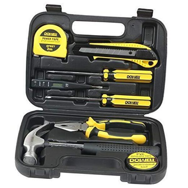 Small Homeowner Tool Set 9 Pieces General Household Small Hand Tool Kit HYT8