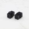 OTOTEC 4PCS USB C Keystone Adapter USB 3.1 Type-C Female to Female Keystone Insert Socket Coupler Adapter for Wall Plate Patch Panel Black