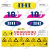 Fits IHI 18J Decal Kit Mini Excavator Replacement Decals (IHI 18 J)