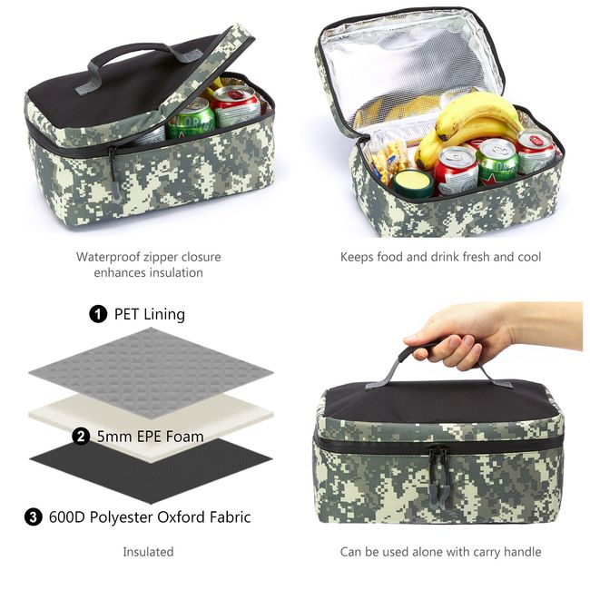 Thermal Lunch Box Set,Portable Insulated Lunch Containers with