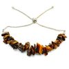 The Psychic Tree Gold Tigers Eye Stone Chip Adjustable Bracelet
