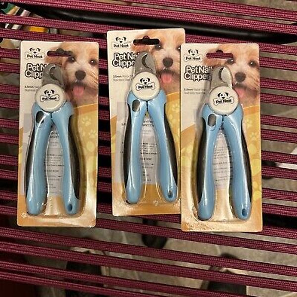 3 Pet Nail Clippers Nail File Trimmer Blue Pet Neat Dog 3.5 Mm