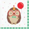 Hedgehog Party Beverage Napkins, 16 ct