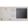 3D Cabin Wall Mount Compatible With PlayStation 4 (PS4) Slim Holder Brackets - Black