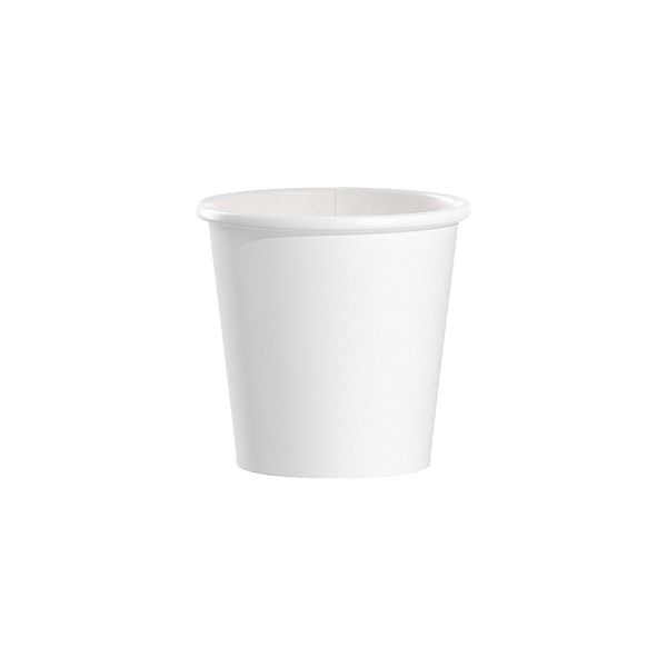 374W2050 Polycoated Hot Paper Cups, 4 Oz, White, 1 Count (Pack of 1)