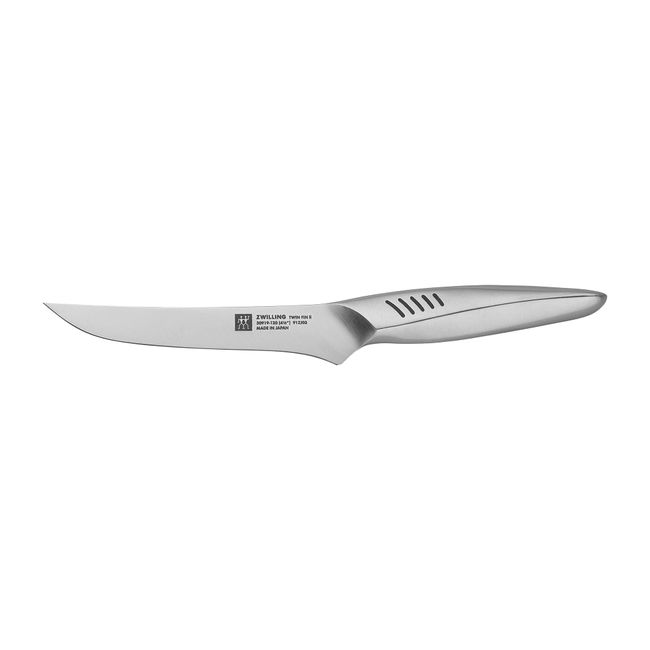 Zwilling 30919-121 Twin Fin 2 Steak Knife, 4.7 in (120 mm), Made in Japan, Kitchen Knife, All Stainless Steel, Dishwasher Safe, Made in Seki City, Gifu Prefecture