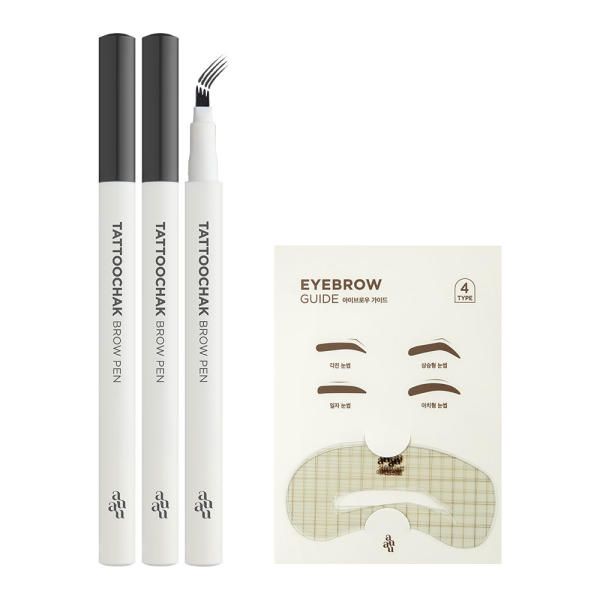 Ayu Ayu Tattoo Brow Pen 2 pcs + Guide 1 pcs