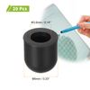 sourcing map 20Pcs Replacement Stylus Pen Tips 6mm Conductive Capacitive Touch Screen Pens Tips Silicone Rubber, Black