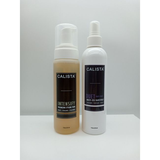 Calista Duet Prep and Post Hairspray Intensify Styling Foam - Set of 2