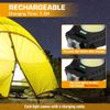 EverBrite 2 Pack Magnetic COB Keychain Work Light Rechargeable Flashlight 6 Mode