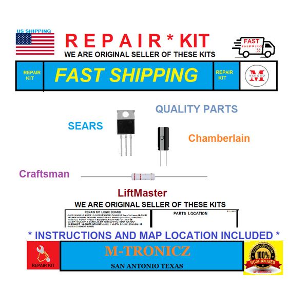 REPAIR KIT FOR  41A5021-5  Liftmaster Chamberlain 41A5021-5E  Circuit Board