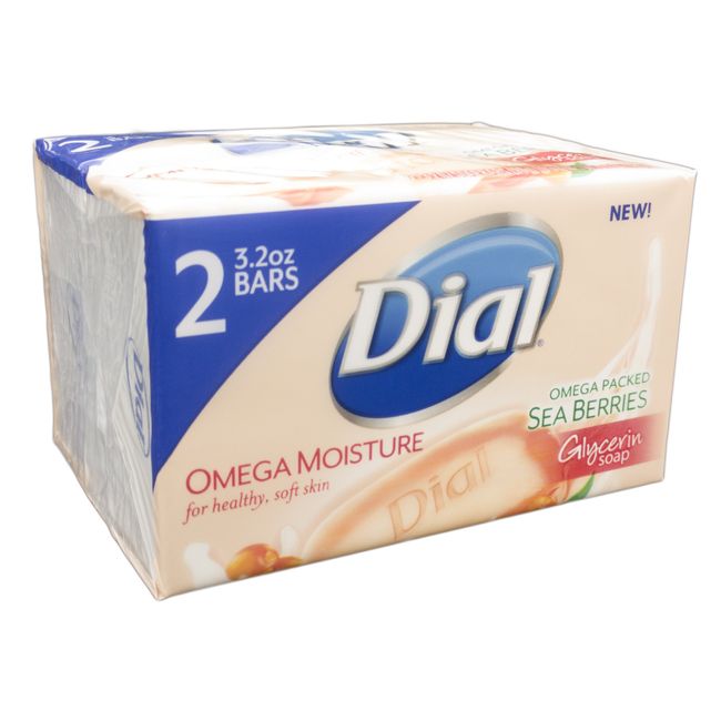 Dial Omega Moisture Sea Berries - 2 3.2oz Bars