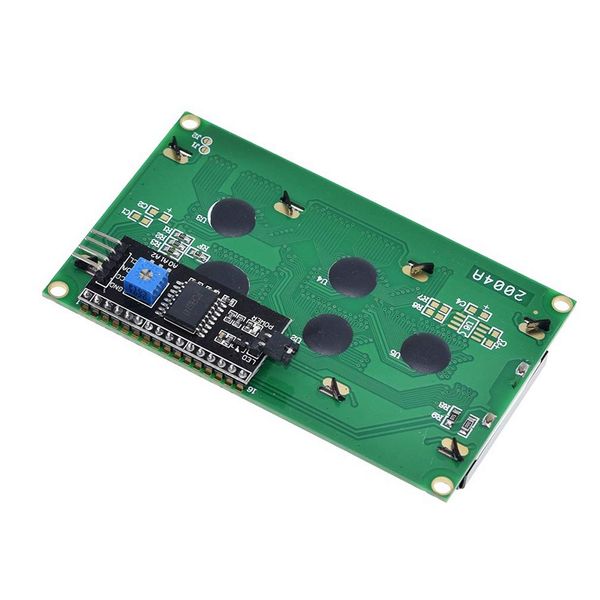 Hailege HD44780 2004 LCD 20x4 2004A Character LCD Screen Display Module Blue Backlight (IIC/I2C Serial Interface Adapter)