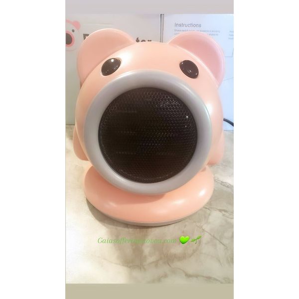 Space Heater (Pink and Grey Oscillating Bear Space Heater ) 🐻🧸