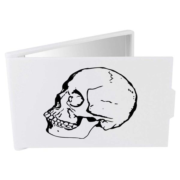 Azeeda 'Skull Side' Compact/Travel/Pocket Makeup Mirror (CM00011853)