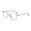 Firmoo Blue Light Blocking Glasses for Computer Use, Bronze Classic Round Eyeglasses Frames for Women/Men