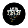 Laser Tech Christmas Photonic Technologist Technician Squad PopSockets Adhesive PopGrip