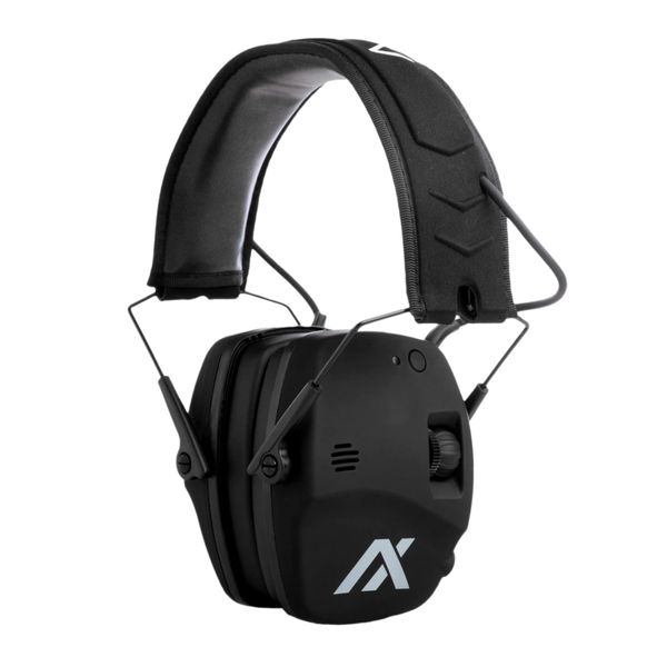 AXIL TRACKR Noise Cancelling Ear Muffs – Mowing, Construction & Shooting Ear Protection – Comfortable Ear Muffs for Noise Reduction – Sweat & Water Resistant Ear Protection for Shooting