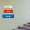 Standard Stairs Sign - Black/Gold - Medium