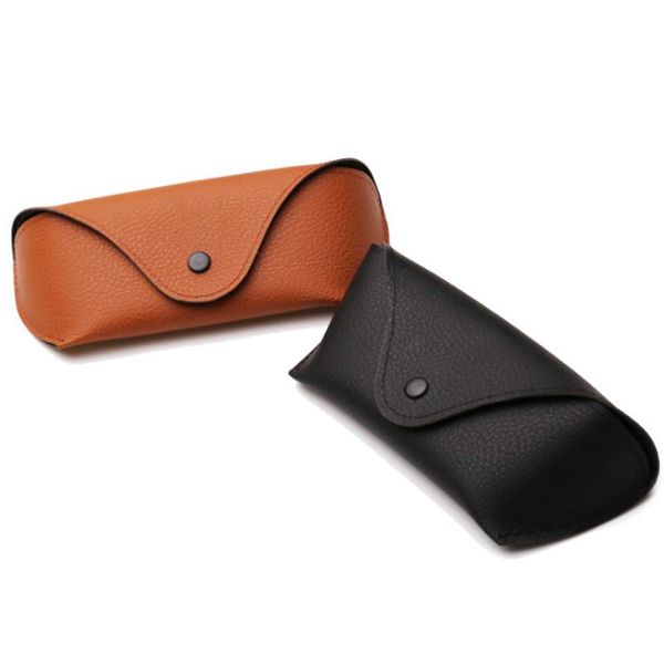 Teensery 2 Pcs Glasses Case Portable Oxford Cloth Sunglasses Case Horizontal Eyeglass Case with Snap Button Closure for Women and Men