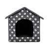 Hobbydog Dog House, Grey with Paws, S